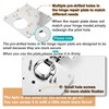 6 Pcs Cabinet Door Hinge Repair Plates, Cabinet Hinge Repair