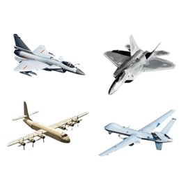Milageto 4Pcs Fighter Building Kit Airplane Model Home Decoration Collection Compact Quick Assembly Ornament Aircraft Model 4D Puzzles