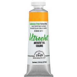 Utrecht Artists' Oil Paint - Cadmium-Free Yellow Deep, 37 ml tube