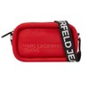 Karl Lagerfeld Jeans Women's Puffy Camera Bag Pompeian Red One