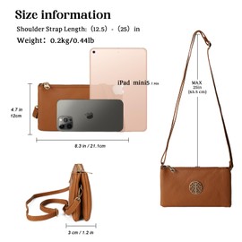 Gladdon Small Clutch Purses for Women Summer Multi-Function Crossbody Bags with Long Adjustable Strap