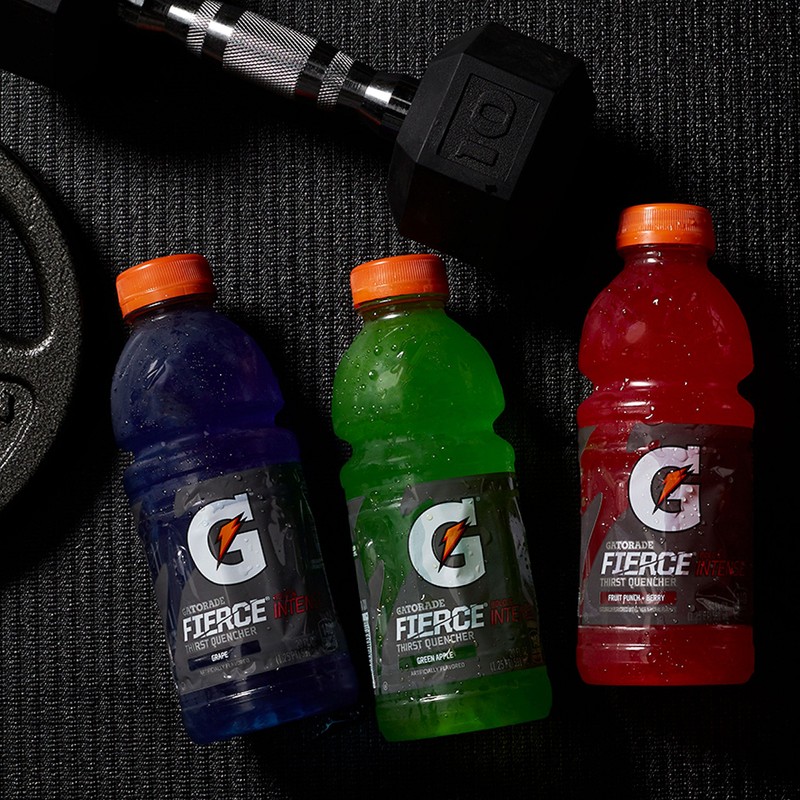 Gatorade Fierce Thirst Quencher, Grape, 12 Ounce Bottles (Pack of