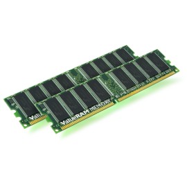 Kingston H. Corporation Non-ECC CL2.5 DIMM (Kit of 2) Desktop Memory 1 Dual Channel Kit 333 MHz (PC 2700) 184-Pin DDR SDRAM KVR333X64C25K2/1G