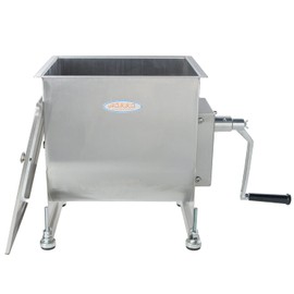 Hakka Stainless Steel Manual Meat Mixers 10Liter/20Lb Capacity Fixed Tank,Sausge Mixer Machine
