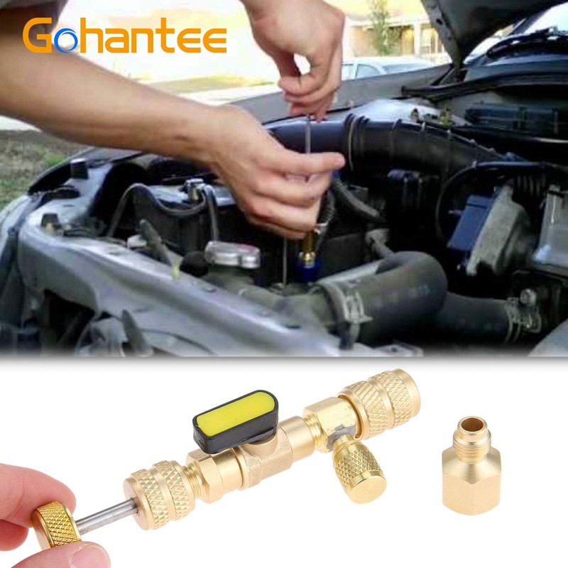 gohantee R410A Valve Core Remover with Dual Size SAE 1/4