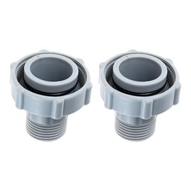 Swimming Pool Drain Fitting Connects Compatible with Coleman Pools, ID1.5-inch OD1.0-inch Internal Thread 3/4 inch Female Connects to Bottom of Pool (2Pcs)