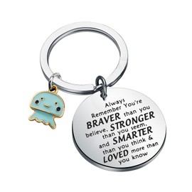 BNQL Jellyfish Keychain Jellyfish Gifts Jellyfish Lover Gifts Funny Friendship Gift Inspirational Jellyfish Gift Jellyfish Keyring, Music Note Keychain, Large