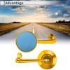 RATCHROLL 1 Set Universal Motorcycle Rear View Mirrors Adjustable Bar