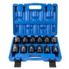 LLNDEI 3/4 inch Drive Impact Socket Set, 12 Piece Heavy