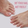 Puntas para uñas de los pies, 216 piezas de uñas