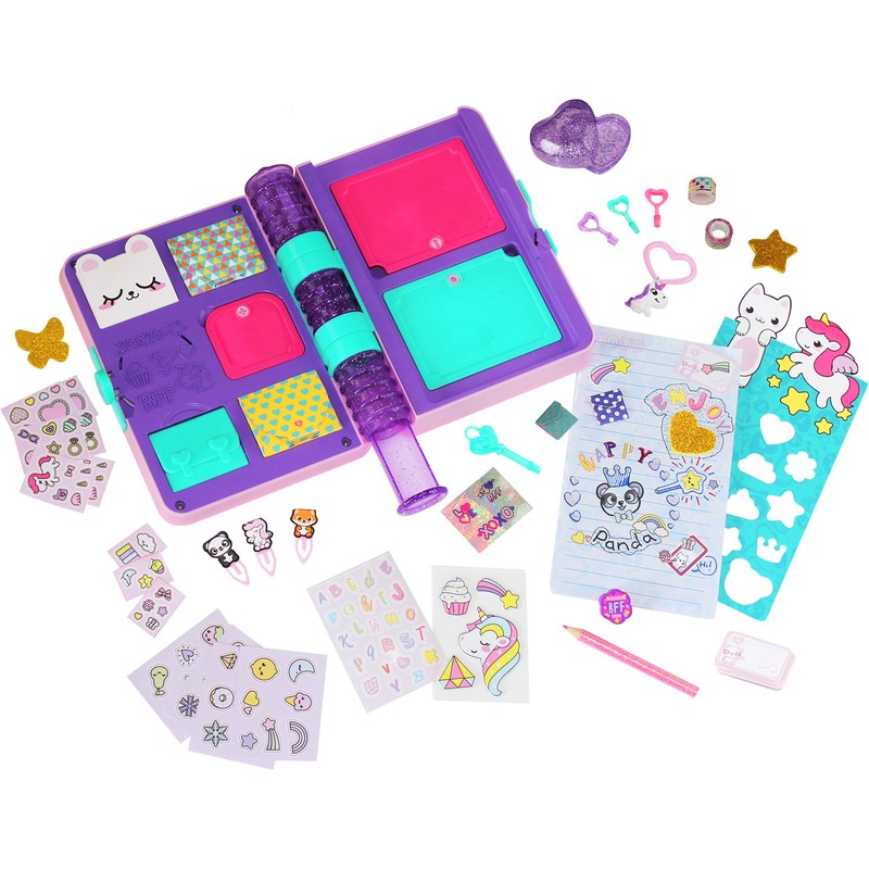 FunLockets Secret Journal, Diary, Activity and Creativity, Sticker and Stationery