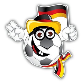 Zirni Germany Soccer Football Fan Ball Flag Funny Sticker Decal Design