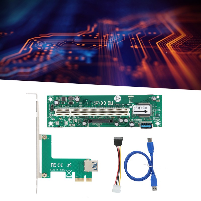 PCIE Express to PCI Adapter Network Card Controller Mini ASM1083