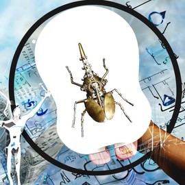 3D Metal Puzzles, Steampunk Bug Sculpture Hercules Beetle Mechanical Insects Model,Metal Building Hobby kit DIY Projects, Fun for Birthday (Aristolochia)