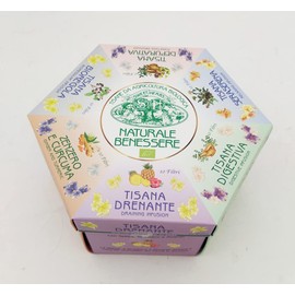 Brezzo Sweet Herbs Natural Organic Herbal Tea Collection Wellness 6 Flavours 60 Filters