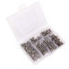 300Pcs M3 Hex Screws Nuts Set with Storage Box Uniform