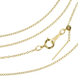 14kt Gold Filled 18" Add-A-Bead Cable Chain Necklace