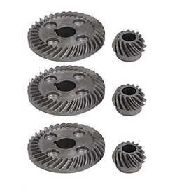 sourcing map Spiral Bevel Gears Set of 3 Bevel Gears 90 Degree Shaft Angle Replacement Part