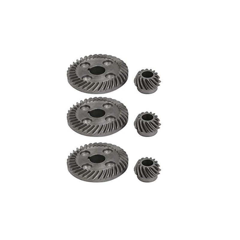 sourcing map Spiral Bevel Gears Set of 3 Bevel Gears
