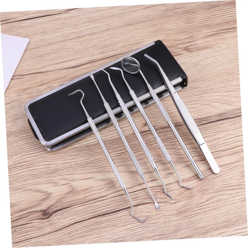 TOVINANNA Care Set 6pcs Stainless Steel Kit Dentist Teeth Kit