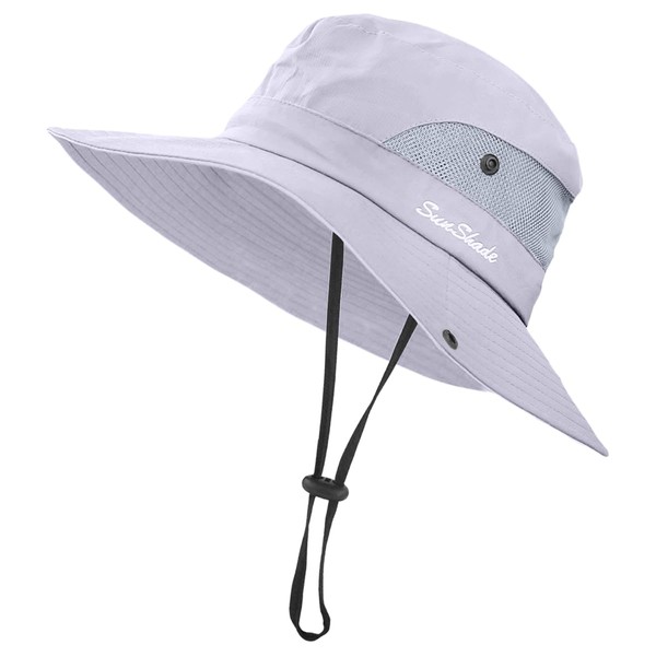 KIRAAT Women Ponytail Summer Sun Hat UV Resistant Foldable Mesh