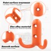 Litinliv Pack of 6 Children's Colourful Wall Hooks, Coat Hooks