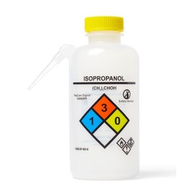 United Scientific™ UniSafe™ Leakproof Printed Isopropanol Wash Bottles, Unitary, LDPE, 500 mL | Designed for use in the Laboratory, Classroom, or Home