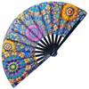 SoJourner Bags Mandala Trippy Wonders Rave Fan - Large Folding