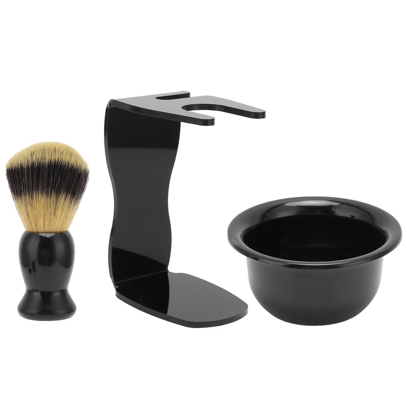3pcs Shaving Brush Set Beard Shaving Brush Bowl Safety Shaving