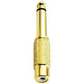 tunghey 5Pack RCA to 1/4 Jack Audio Connector RCA Female to 6.35mm 1/4 inch Male Mono Audio Adapter Conversion Plug Gold-Plated Stereo Audio Jack Converter for Headphone Microphone