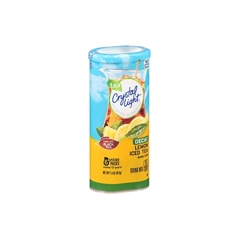 Crystal Light Lemon Decaf Iced Tea Natural Flavor Drink Mix,