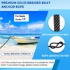 Premium Anchor Rope 150 ft x 3/8 inch, Solid Braid