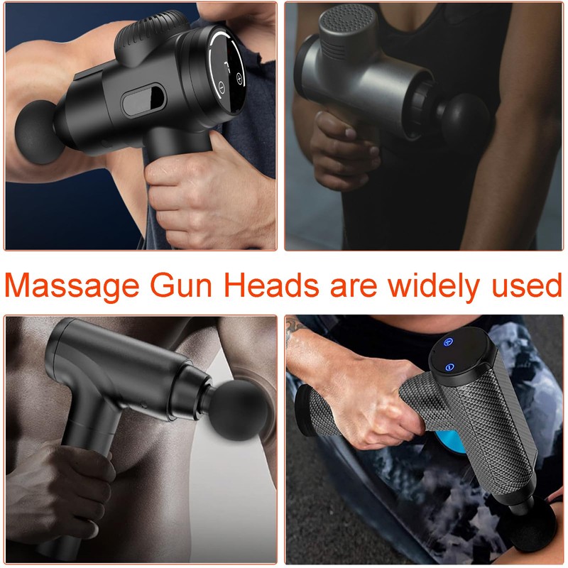 UNSVM Massage Gun Heads,10 PCS Mixture Replaceable Massage Attachments,0.75 Inch