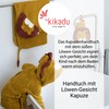 kikadu Kapuzenhandtuch Löwe - Kinderhandtuch mit Kapuze aus 100% GOTS-zertifizierter