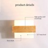 Ganeep Scandinavian Nordic Wood Wall Light Glass Lampshade Corridor Balcony