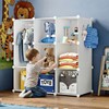deijiner Portable Baby Wardrobe Closet Lightweight Kids Storage Organizer with