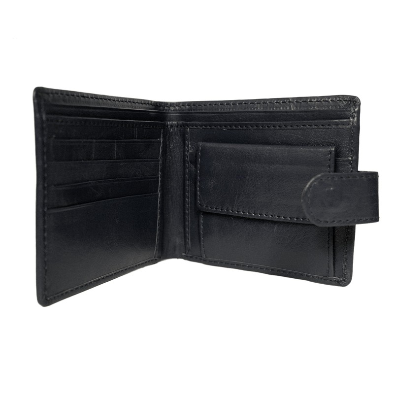 Jack Russell Black Leather Wallet