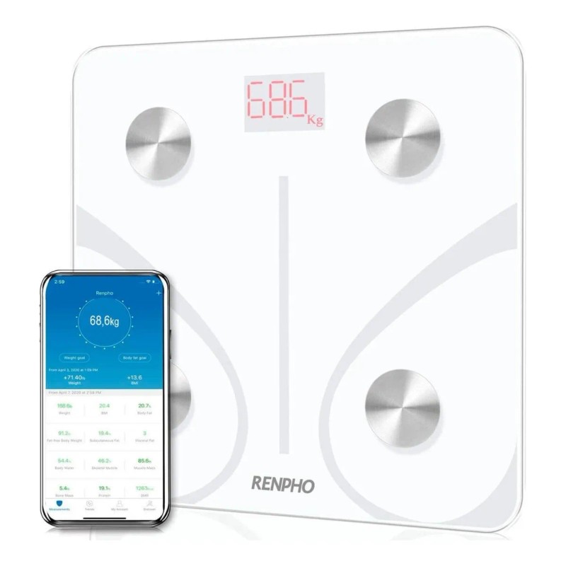 Báscula digital Renpho Balança Sem Fio Inteligente ES-CS20M Color Blanco