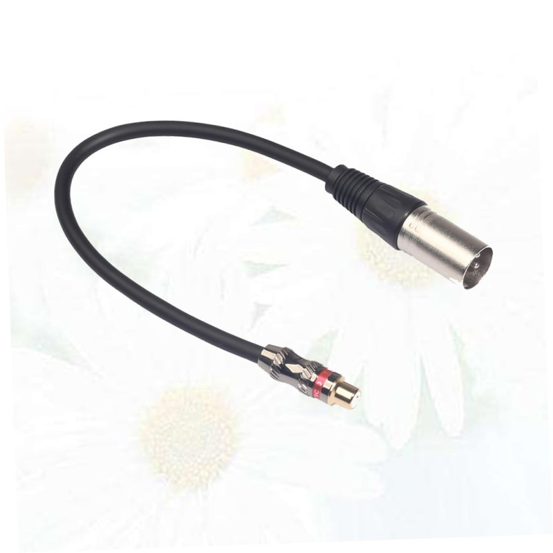 SUPVOX 3pcs Professional Audio Cable RCA to XLR Adapter Black