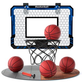 EPPO Basketball Hoop Indoor for Kids,Mini Basketball Hoop with 4 Ball,Basketball Toys for 3-12 Years Old Boys Girls
