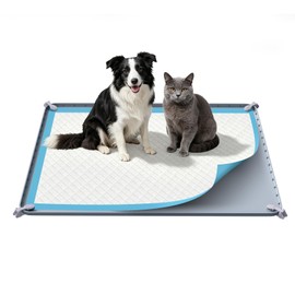 Pee Pad Holder, 28×34 Inch Thickened Silicone Dog Pee Pad Holder Tray