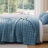 BEDELITE Velvet Quilt Set King Size - Lightweight Luxury Quilted