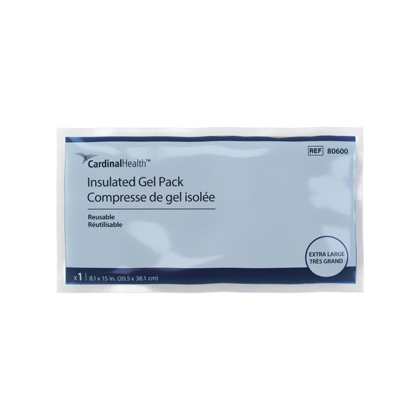 Cardinal Health™ Reusable Hot/Cold Gel Pack, Insulated, X-Large, 8.1 x