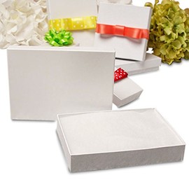 Paper Mart White Gloss Jewelry Boxes | Quantity: 50 | Width: 5 1/2"