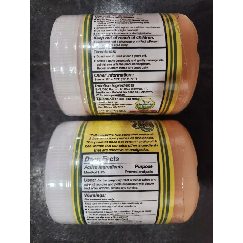 PLANTIMEX 2 SNAKE OIL & BEE VENOM COSMETIC OINTMENT 05/2027