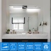 SOLFART Bathroom Vanity Light Dimmable Modern Matte Black Bathroom Light