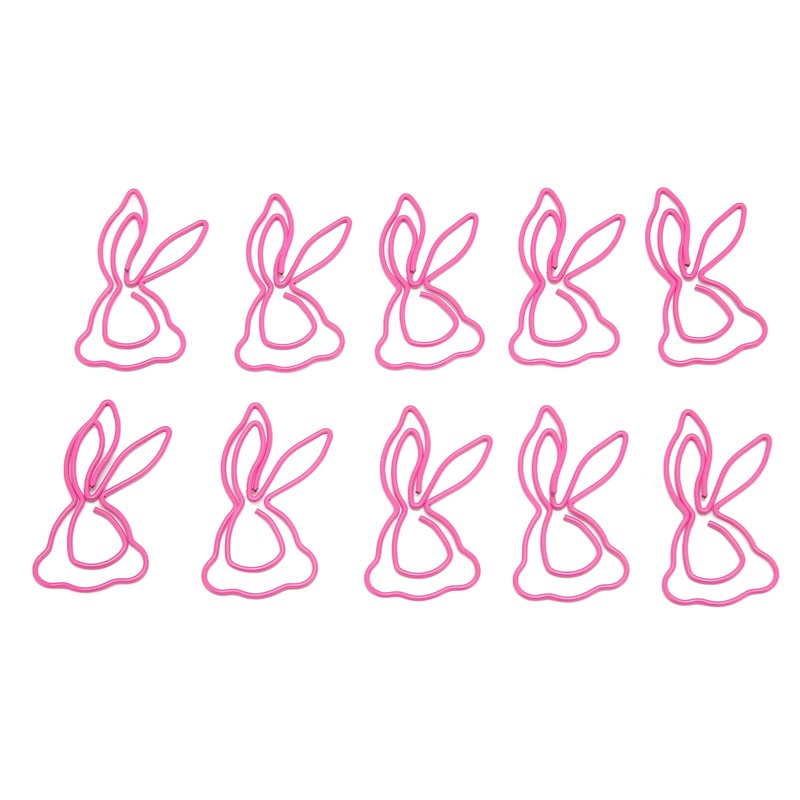 100Pcs Kids Paper Clips Bunny Style Strong Metal Exquisite Color