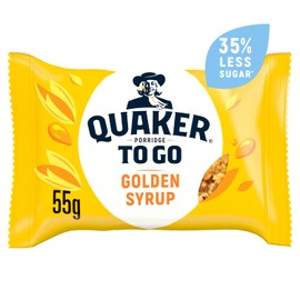 Quaker Porridge To Go Breakfast Bar Golden Syrup 12 x 55 g