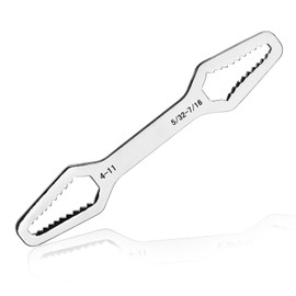 LEONTOOL Carbon Steel Universal Wrench, 4-11mm, Adjustable, Chrome Plated