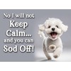 Bichon Frise pet dog funny flexible fridge magnet Christmas Birthday